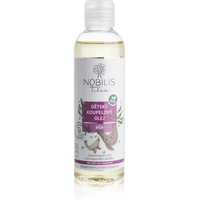 Nobilis Tilia Kids' Care Ríša olje za kopel za otroke od rojstva 200 ml