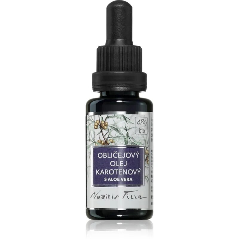 Nobilis Tilia Obličejový olej Karotenový s Aloe Vera negovalno olje za obraz 20 ml