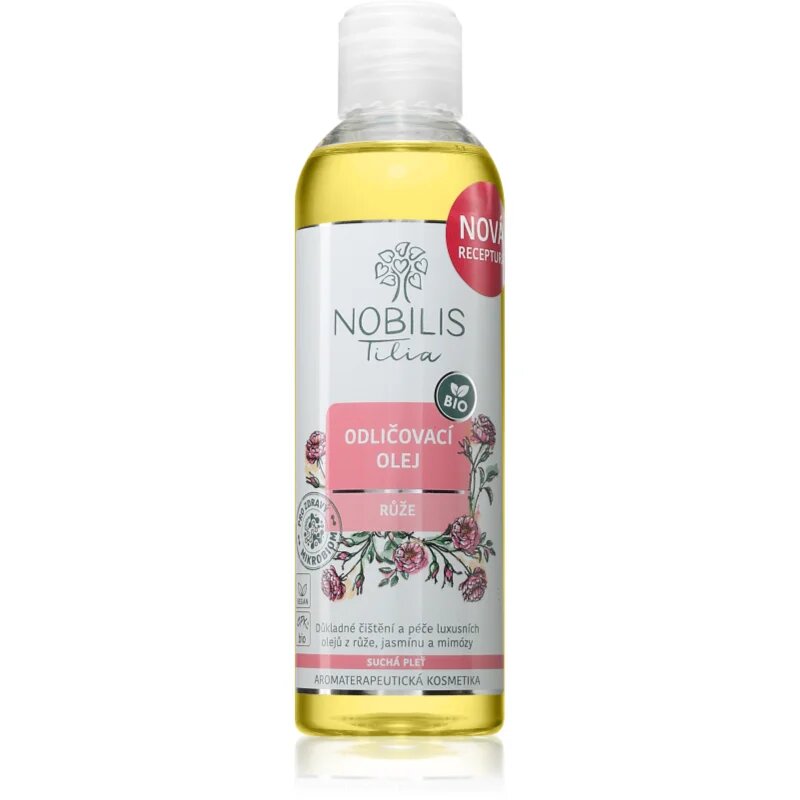 Nobilis Tilia Odličovací Olej Růže olje za odstranjevanje ličil z vlažilnim učinkom 200 ml