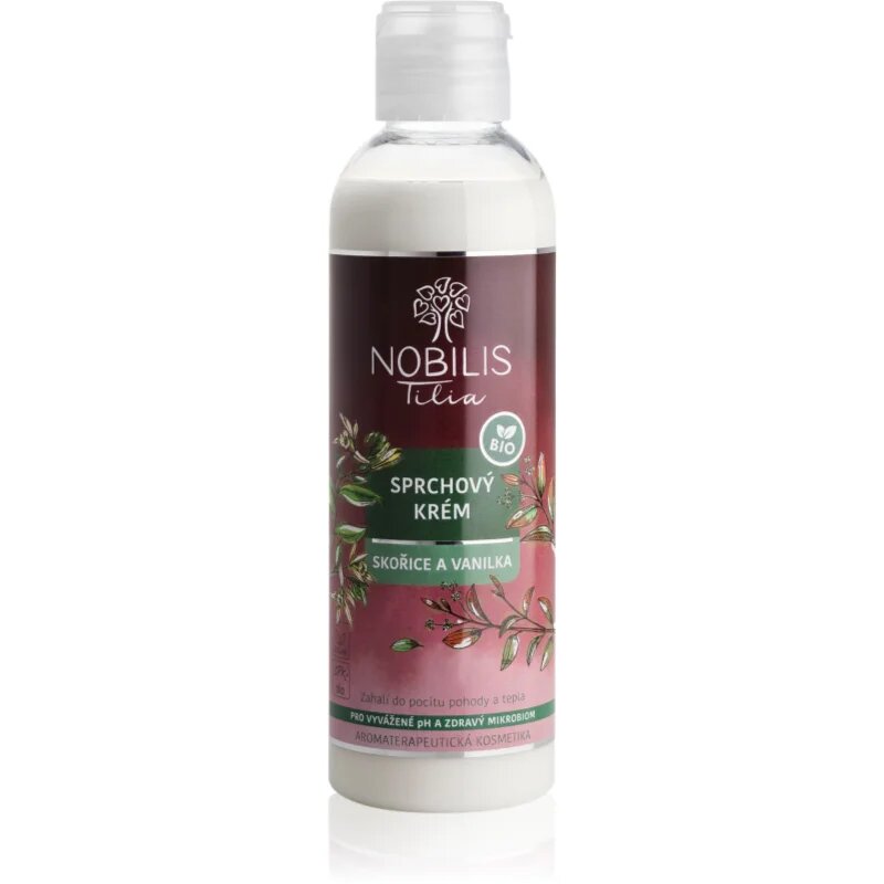 Nobilis Tilia Shower Cream krema za prhanje dišave Cinnamon and Vanilla 200 ml