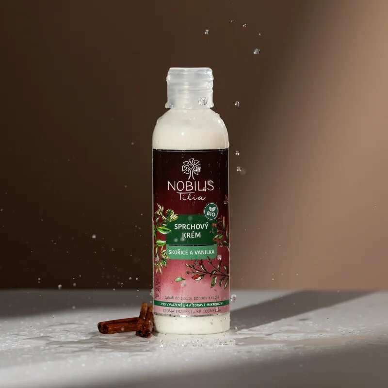 Nobilis Tilia Shower Cream krema za prhanje dišave Cinnamon and Vanilla 200 ml