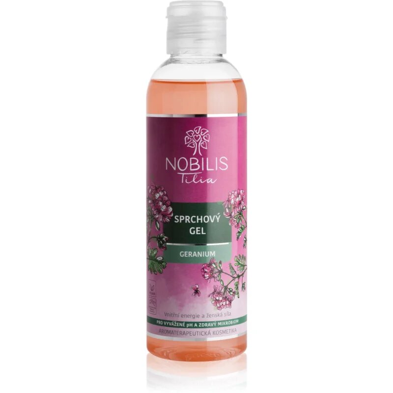 Nobilis Tilia Shower Gel gel za prhanje dišave Geranium 200 ml