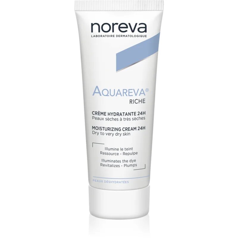 Noreva Aquareva Rich Moisturizing Cream 24h hranilna krema za intenzivno vlažnost 40 ml