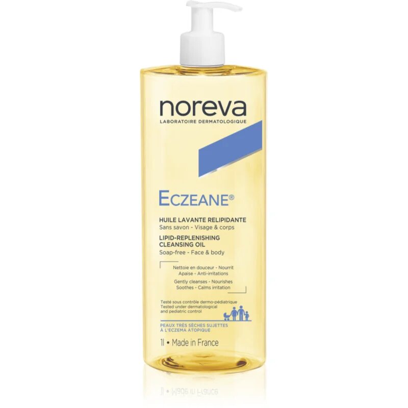 Noreva Eczeane Lipid-Replenishing Cleansing Oil čistilni oljasti gel za obraz in telo 1000 ml