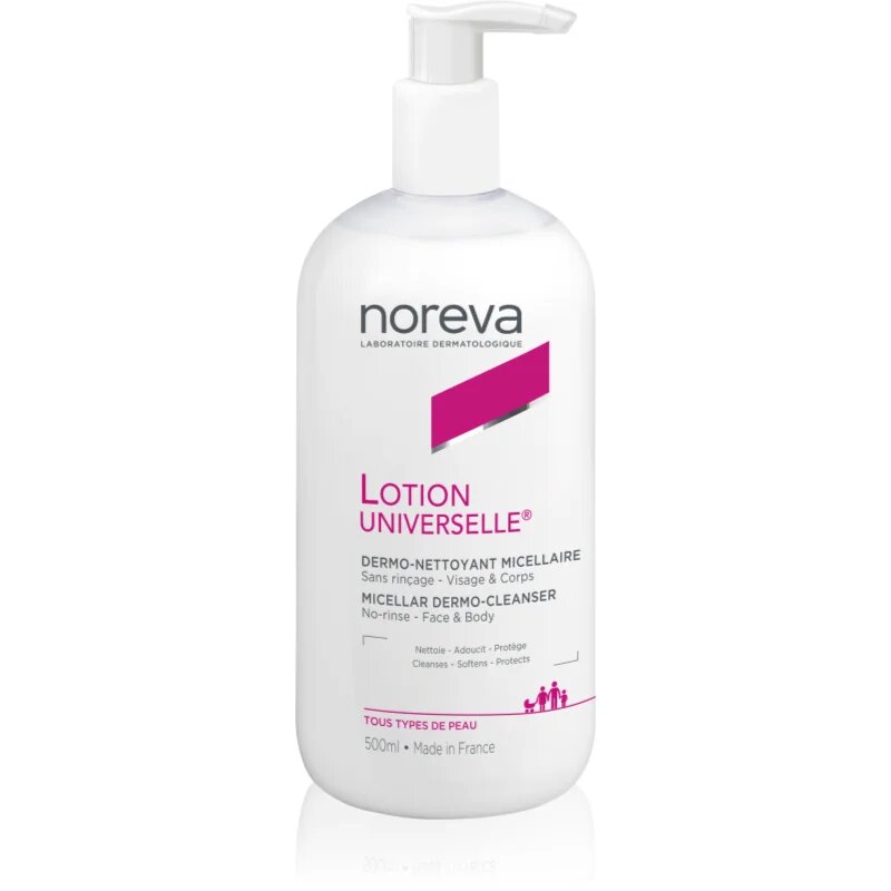 Noreva Lotion Universelle Micellar Dermo-Cleanser micelarno mleko za obraz in telo za občutljivo kožo 500 ml