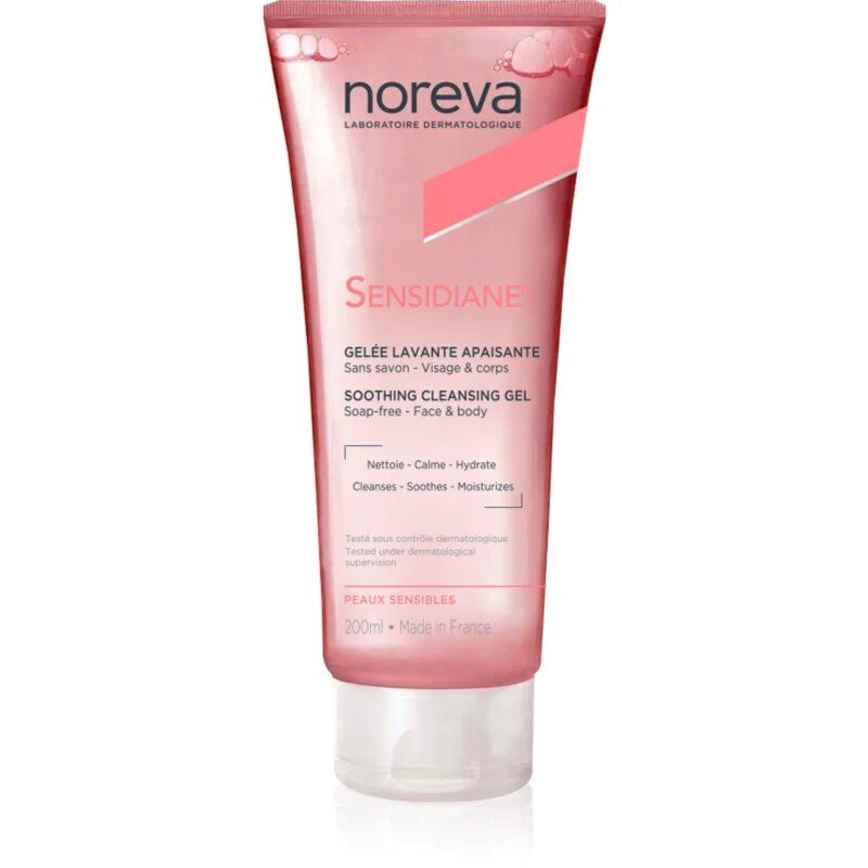 Noreva Sensidiane Soothing Cleansing Gel pomirjevalni čistilni gel 200 ml