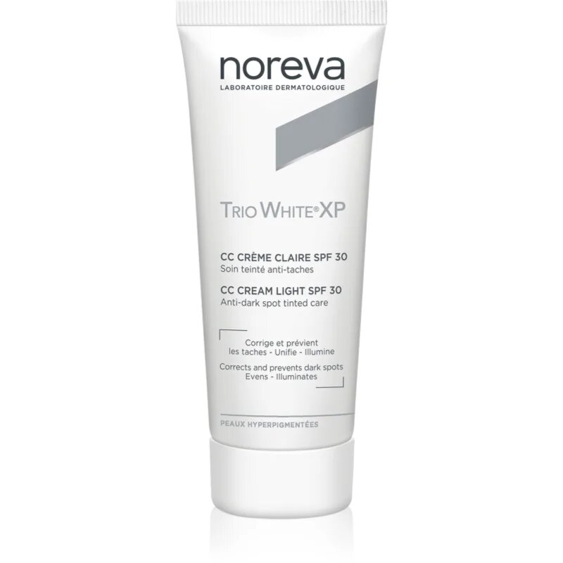 Noreva Trio White XP CC Cream Light SPF 30 CC krema za poenoten ten kože SPF 30 40 ml