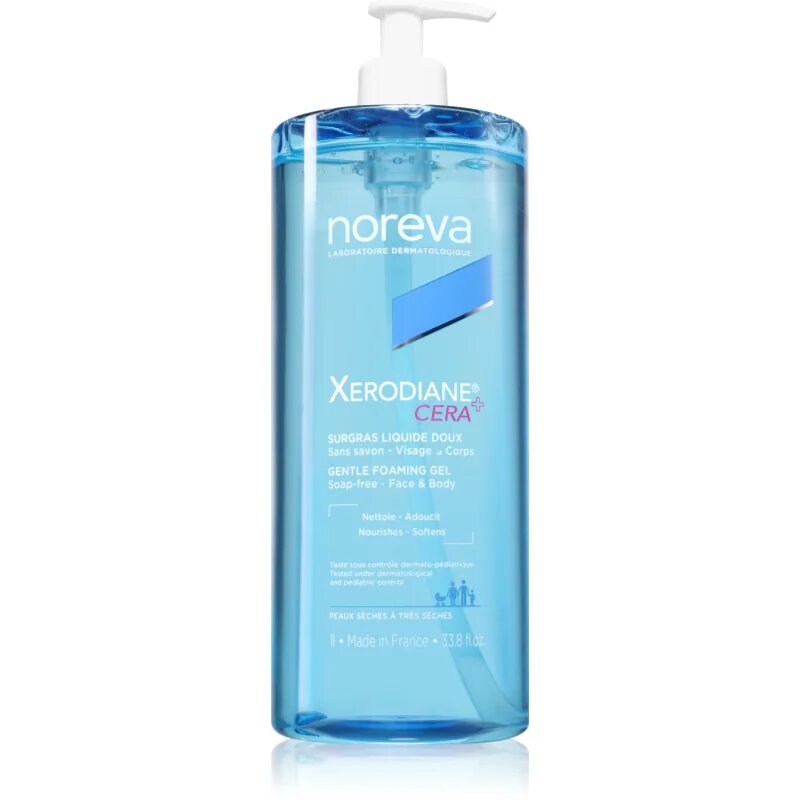 Noreva Xerodiane® Cera Gentle Foaming gel nežni čistilni gel za suho in občutljivo kožo 1000 ml