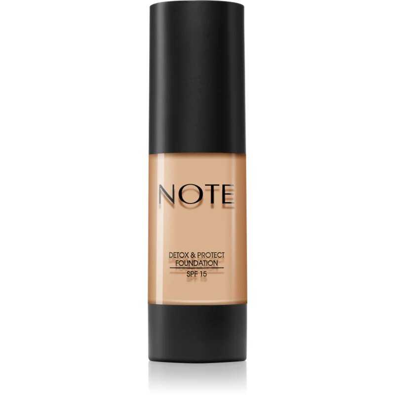 Note Cosmetique Detox & Protect tekoči puder z mat finišem SPF 15 odtenek 03 Medium Beige 30 ml