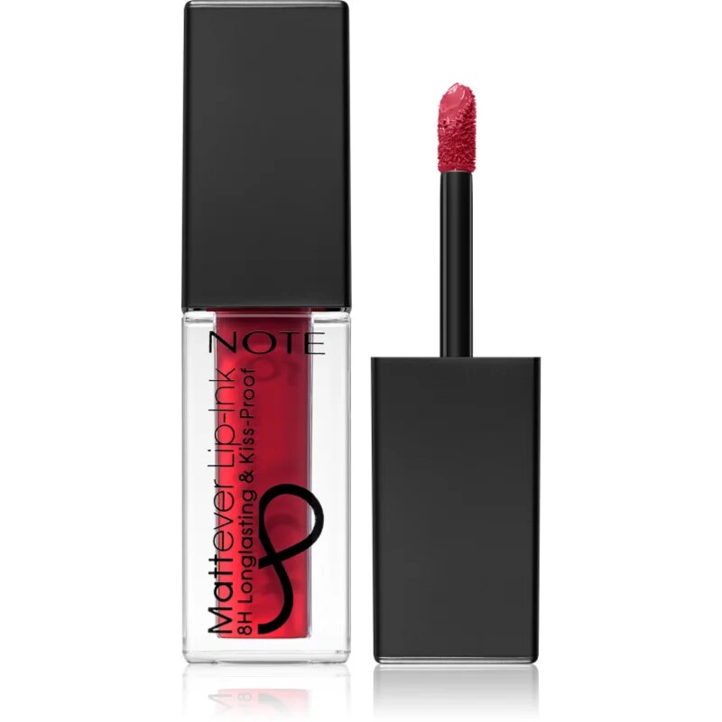 Note Cosmetique Mattever tekoča šminka z mat učinkom 14 Unpredictable Red 45 ml