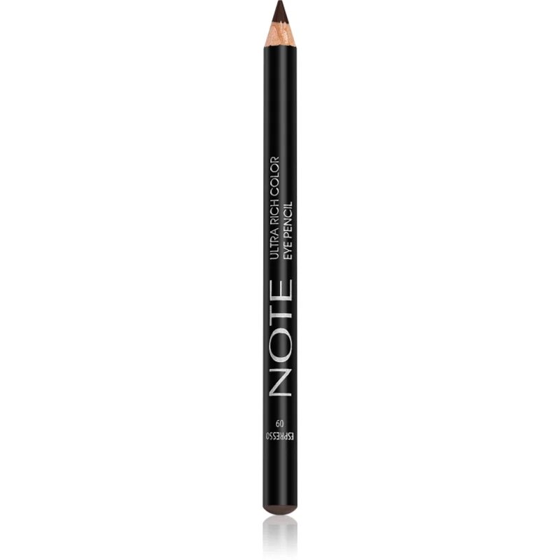 Note Cosmetique Ultra Rich Color vodoodporni svinčnik za oči odtenek 09 Espresso 11 g