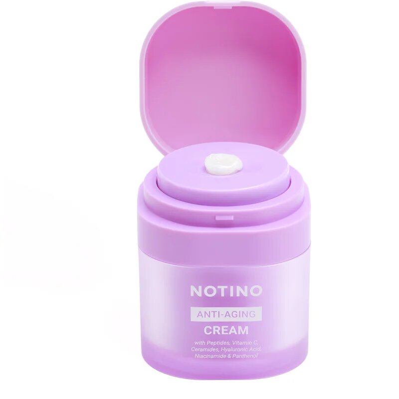 Notino Anti-Aging Cream with Peptides Vitamin C Ceramides Hyaluronic Acid Niacinamide & Pantheno dnevna in nočna krema proti staranju kože 50 ml