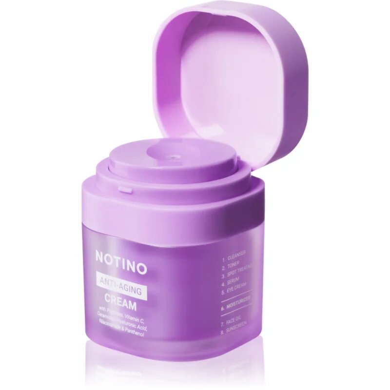 Notino Anti-Aging Cream with Peptides Vitamin C Ceramides Hyaluronic Acid Niacinamide & Pantheno dnevna in nočna krema proti staranju kože 50 ml