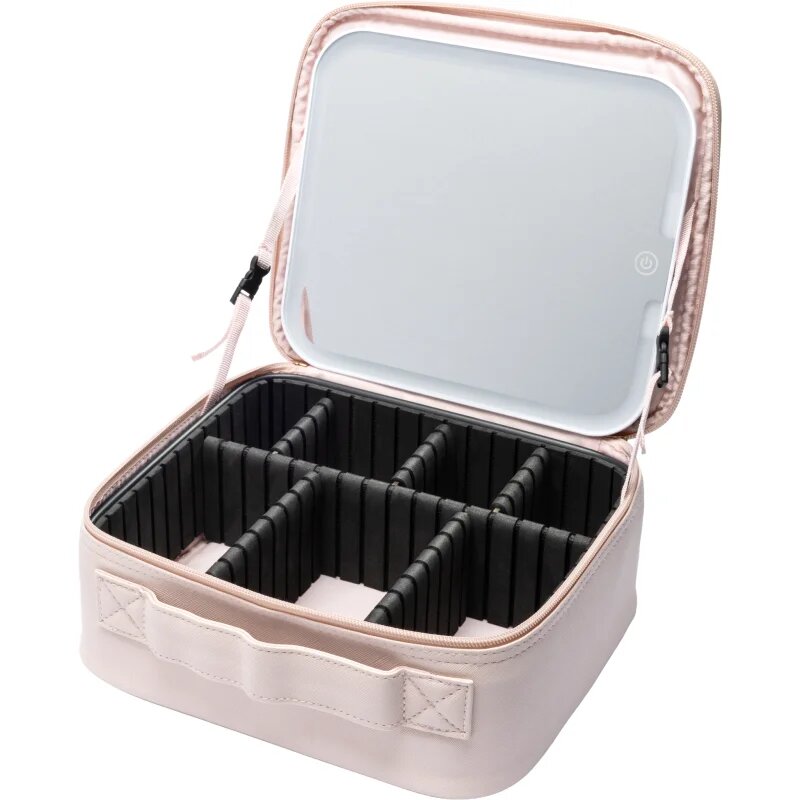 Notino Beauty Box With LED Mirror kozmetični kovček z LED ogledalom Pink 1 kos