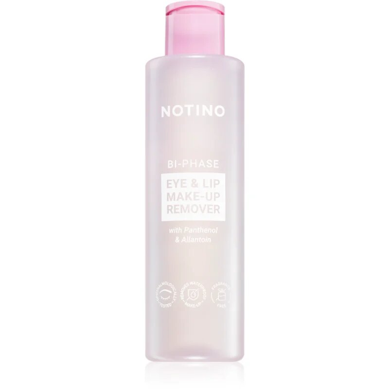 Notino Bi-Phase Eye & Lip Make-up Remover with Panthenol & Allantoin dvofazni odstranjevalec vodoodpornih ličil za oči in ustnice 200 ml