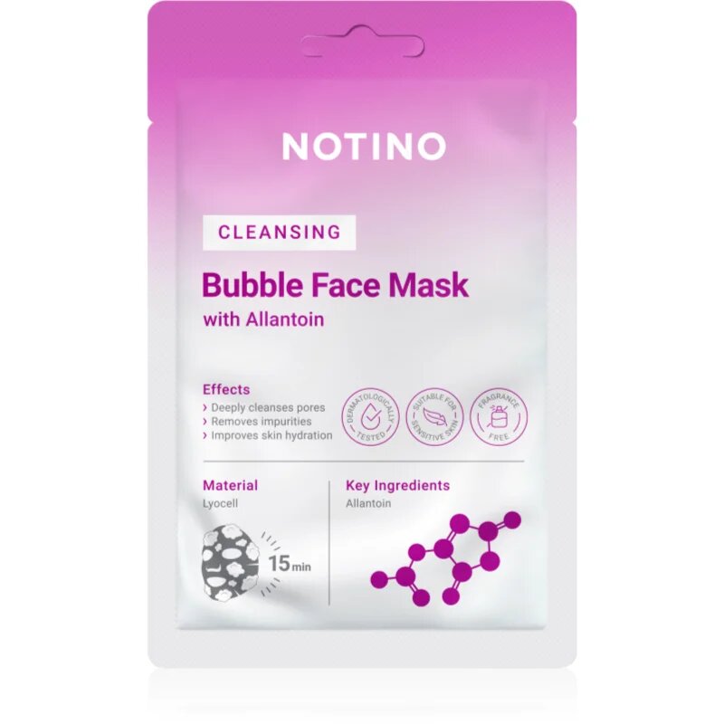 Notino Cleansing Bubble Face Mask with Allantoin čistilna maska za obraz 20 g