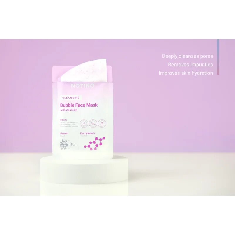 Notino Cleansing Bubble Face Mask with Allantoin čistilna maska za obraz 20 g