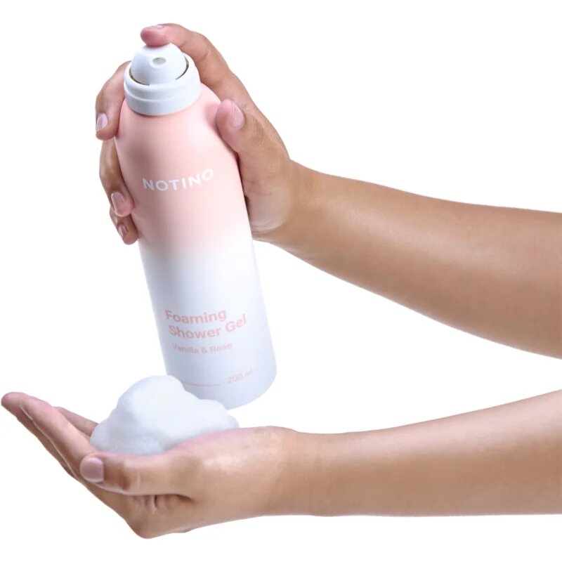 Notino Foaming Shower Gel Vanilla & Rose pena za prhanje 200 ml