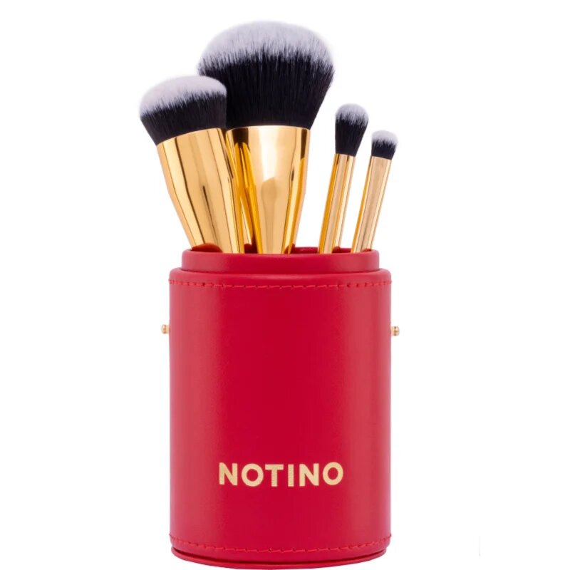 Notino Gift Set Make-up Brushes and Sponge Gift Set set čopičev z etuijem