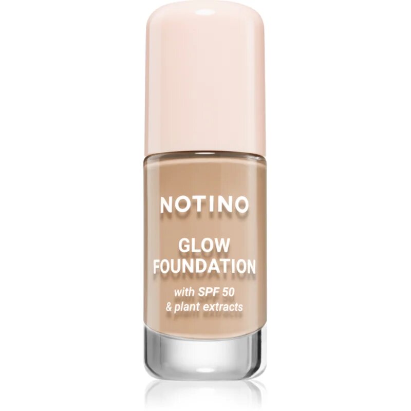 Notino Glow Foundation With SPF 50 & Plant Extracts posvetlitvena podlaga SPF 50 02 Light Neutral 30 ml