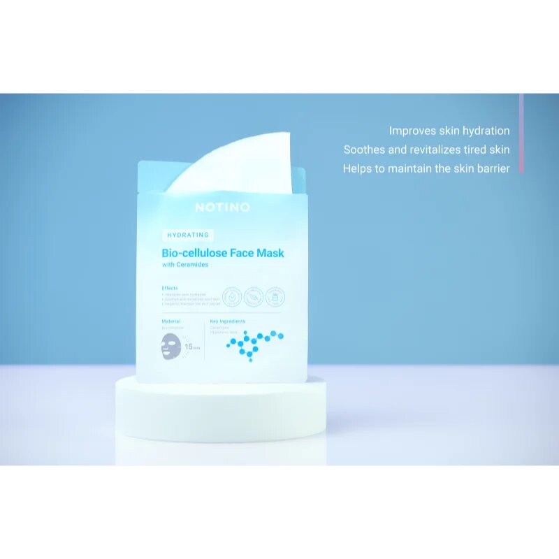 Notino Hydrating Bio-Cellulose Face Mask with Ceramides vlažilna tekstilna maska 25 g