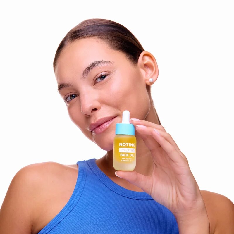 Notino Hydrating Face Oil with Squalane & Vitamins C + E posvetlitveno olje z vitaminom C 15 ml