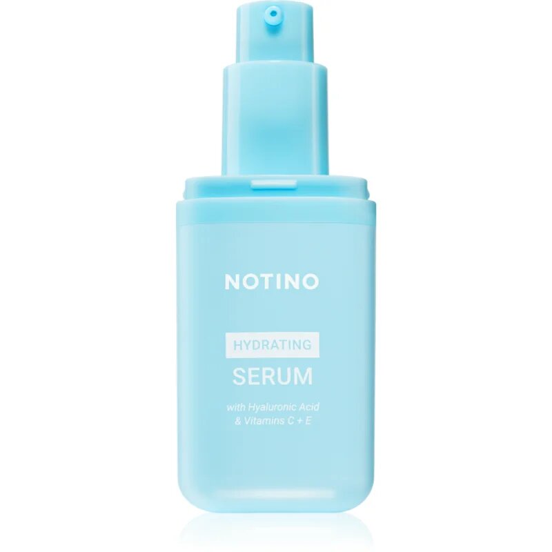 Notino Hydrating Serum with Hyaluronic Acid & Vitamins C + E vlažilni serum za posvetlitev in zgladitev kože 30 ml