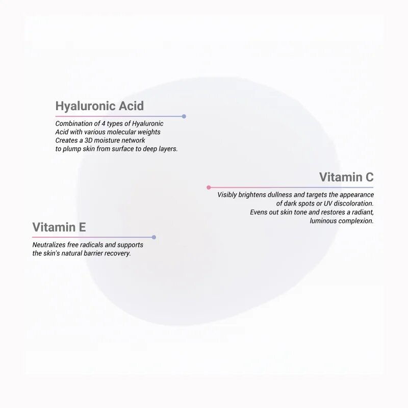 Notino Hydrating Serum with Hyaluronic Acid & Vitamins C + E vlažilni serum za posvetlitev in zgladitev kože 30 ml