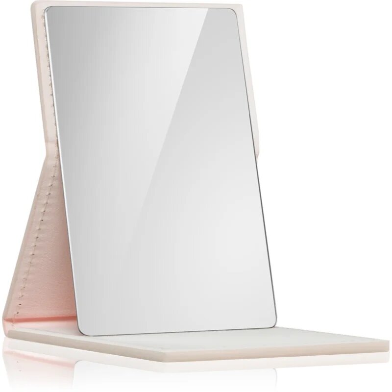 Notino Mirrors Compact Mirror kozmetično ogledalce Leatherette Beige 1 kos