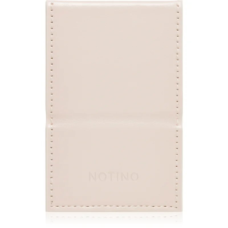 Notino Mirrors Compact Mirror kozmetično ogledalce Leatherette Beige 1 kos
