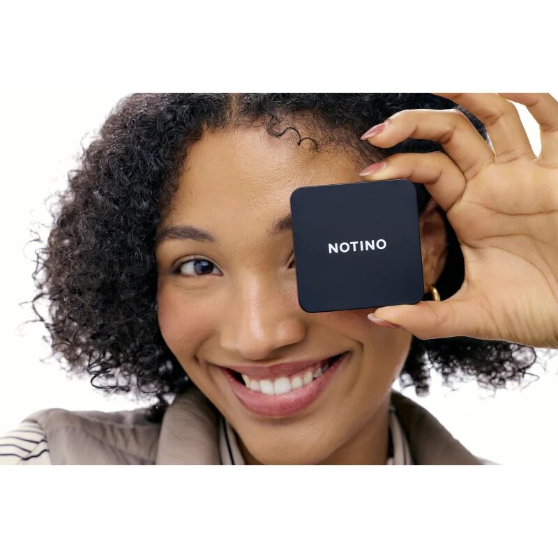 Notino Mirrors Magnifying Compact Mirror kozmetično ogledalce Black 1 kos