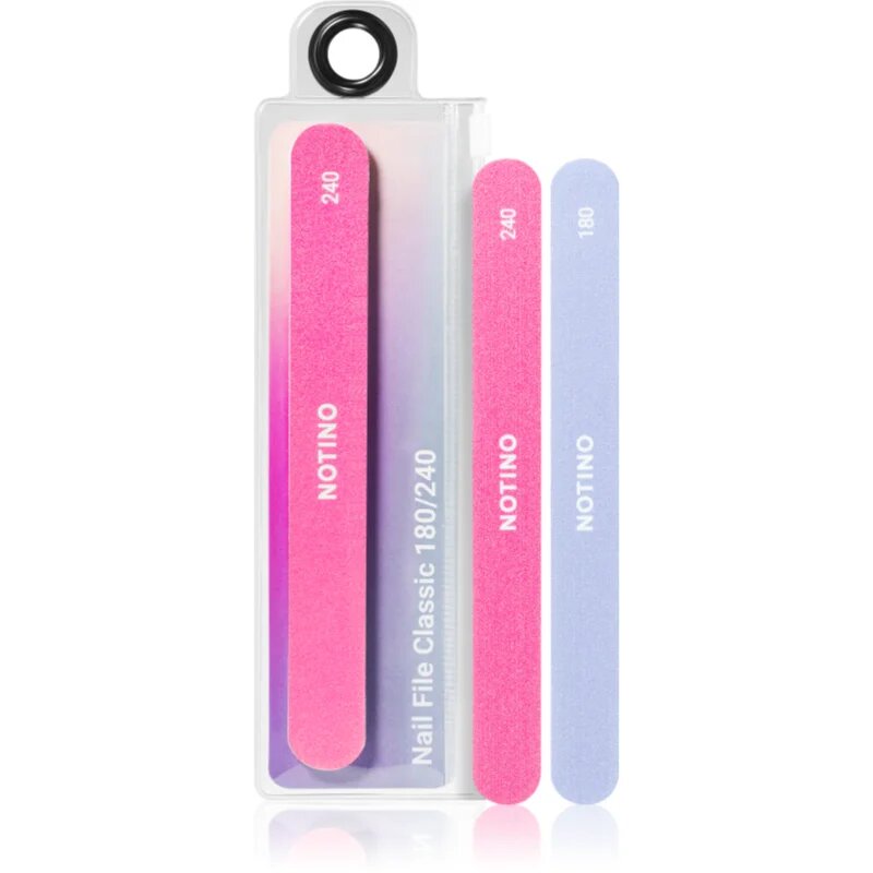 Notino Nail Tools Nail File Classic klasična pilica za nohte z dvema grobostma Classic180/240 1 kos