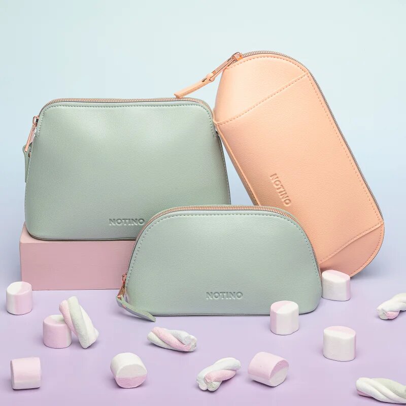 Notino Pastel Collection Cosmetic bag kozmetična torbica Green 1 kos