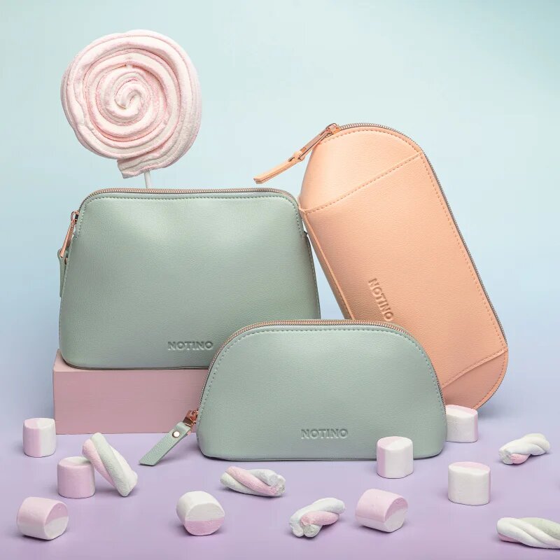 Notino Pastel Collection Cosmetic bag kozmetična torbica Green 1 kos