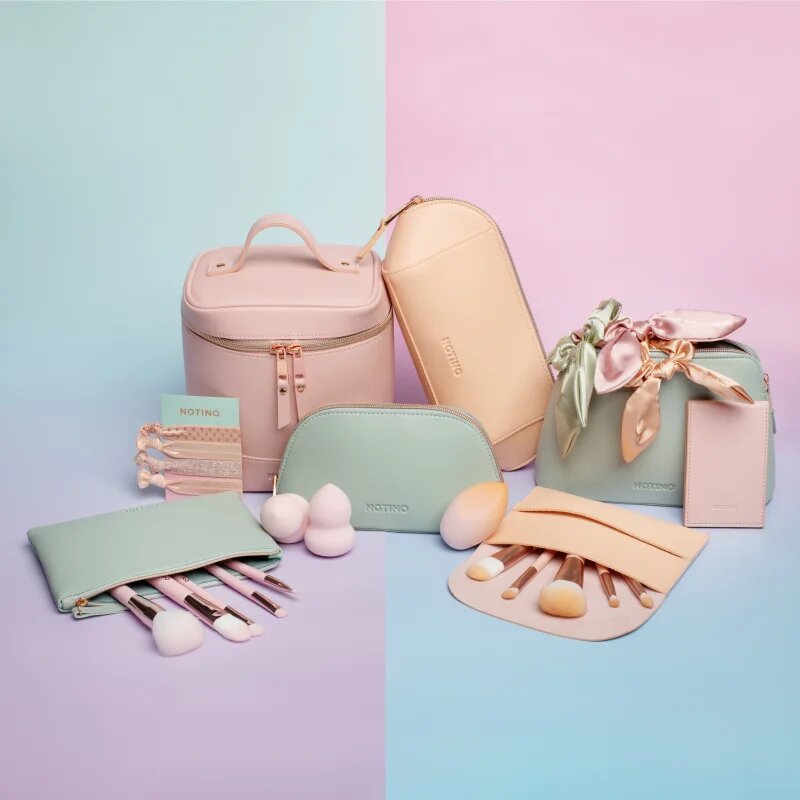 Notino Pastel Collection Make-up case kozmetični kovček Pink 1 kos