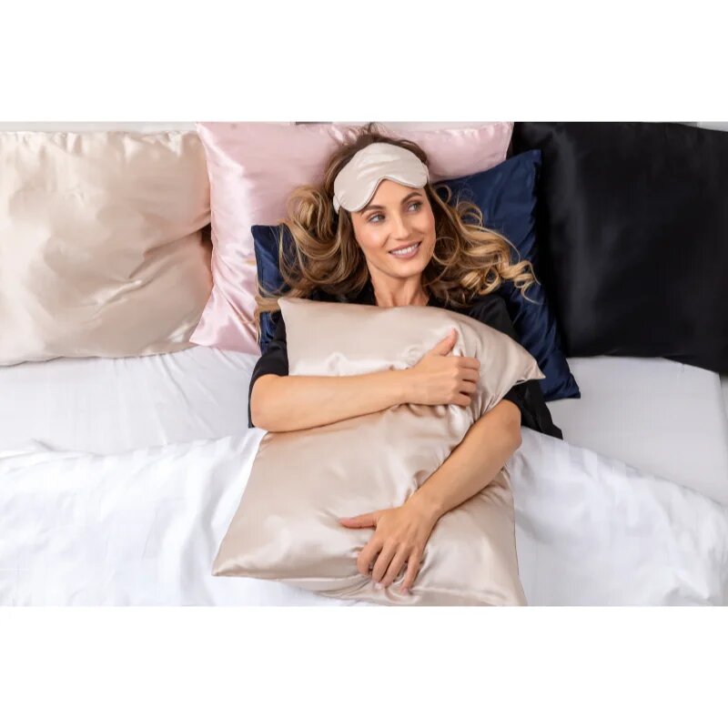 Notino Silk Collection Pillowcase svilena prevleka za vzglavnik Cream 50x60 cm