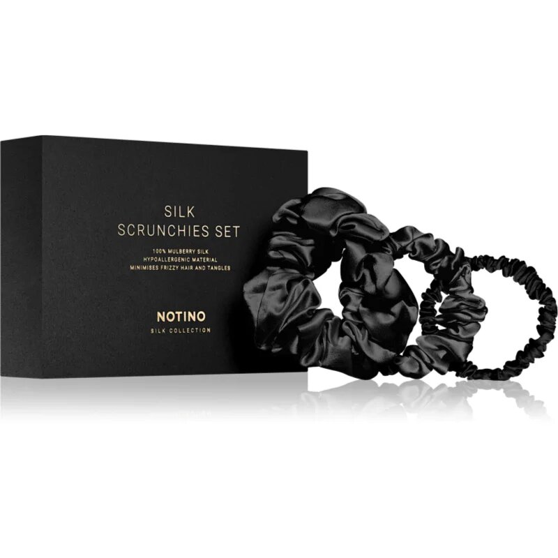 Notino Silk Collection Scrunchie Set set svilenih elastik za lase odtenek
