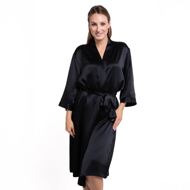 Notino Silk Collection Silk Bathrobe svilen kopalni plašč