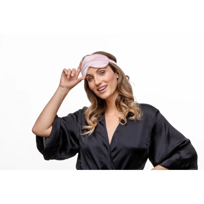 Notino Silk Collection Sleeping mask & Scrunchies Set darilni set odtenek Pink