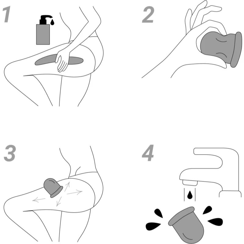 Notino Spa Collection Body massage & Toning tool pripomoček za masažo za telo Grey