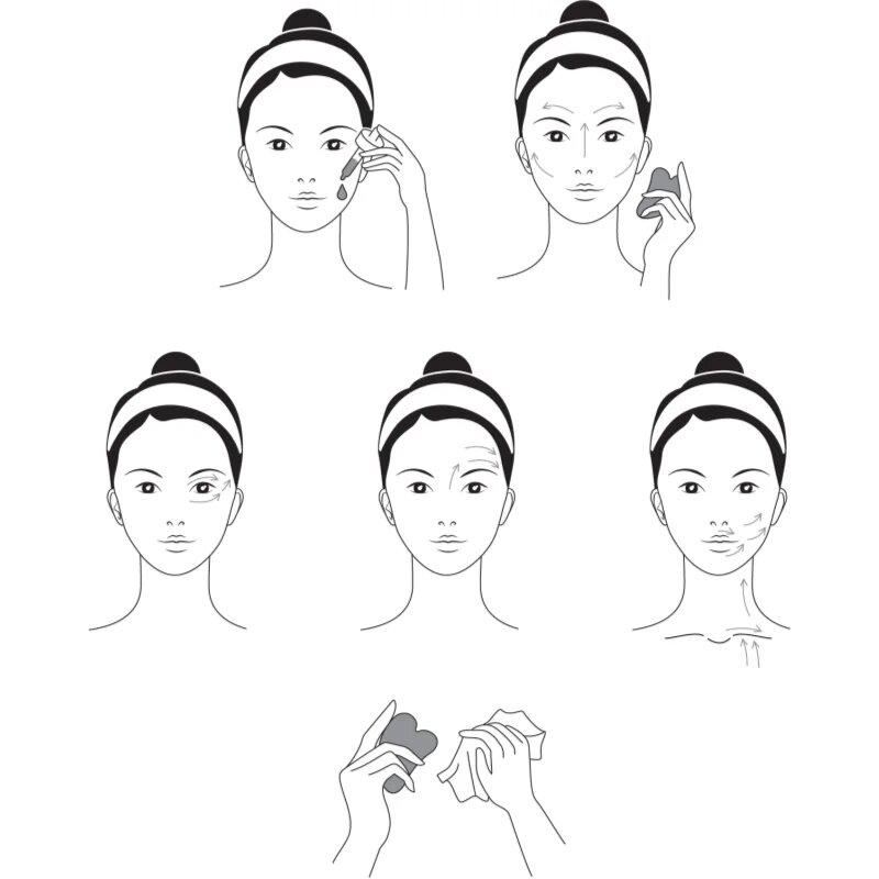 Notino Spa Collection Gua Sha pripomoček za masažo za obraz