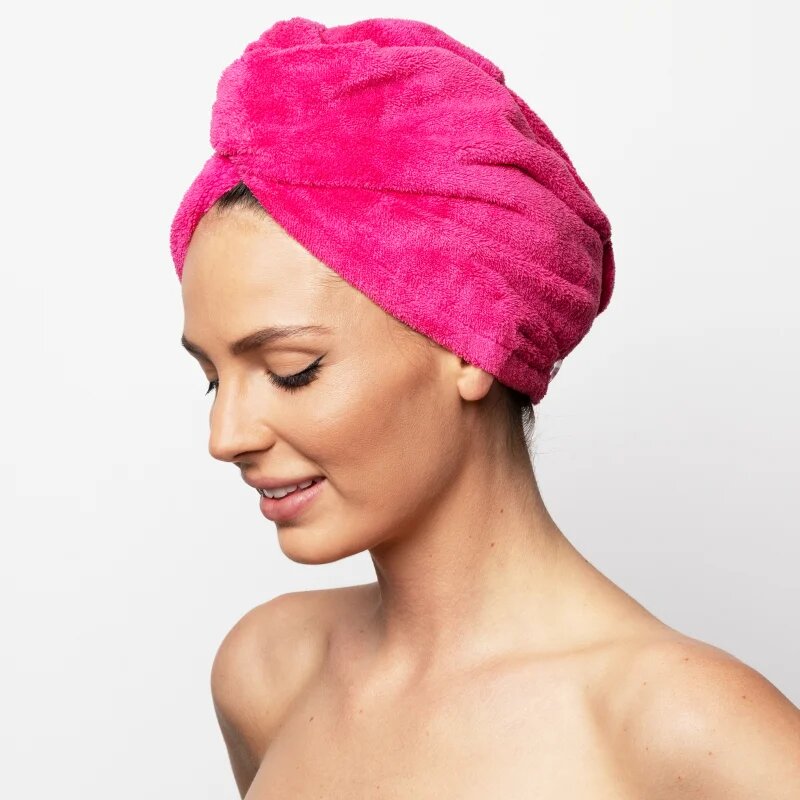 Notino Spa Collection Hair Towel brisača za lase Pink 1 kos