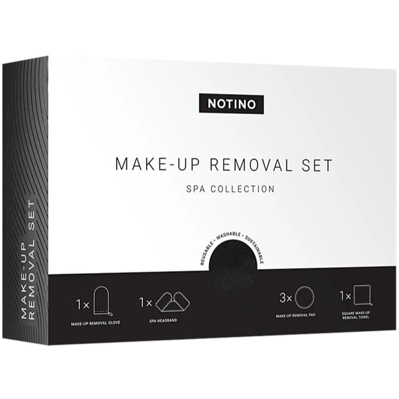 Notino Spa Collection Make-up removal set komplet za odstranjevanje ličil iz mikrovlaken Black