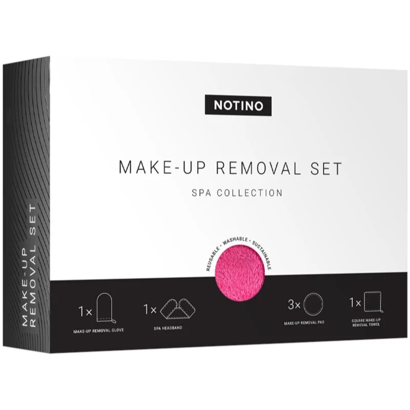 Notino Spa Collection Make-up removal set komplet za odstranjevanje ličil iz mikrovlaken Pink