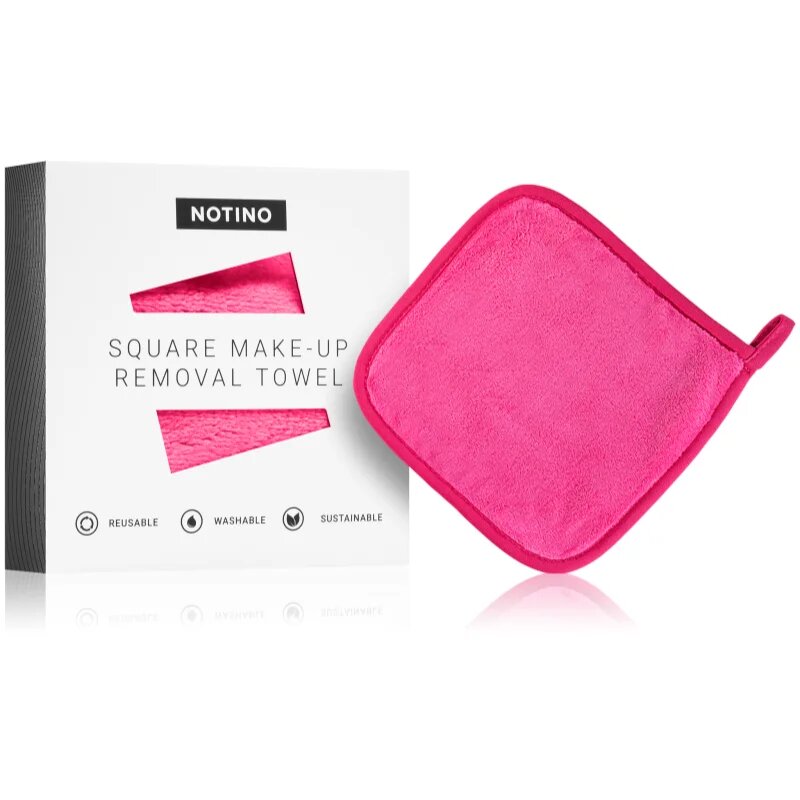 Notino Spa Collection Square Makeup Removing Towel brisača za odstranjevanje ličil odtenek Pink 1 kos