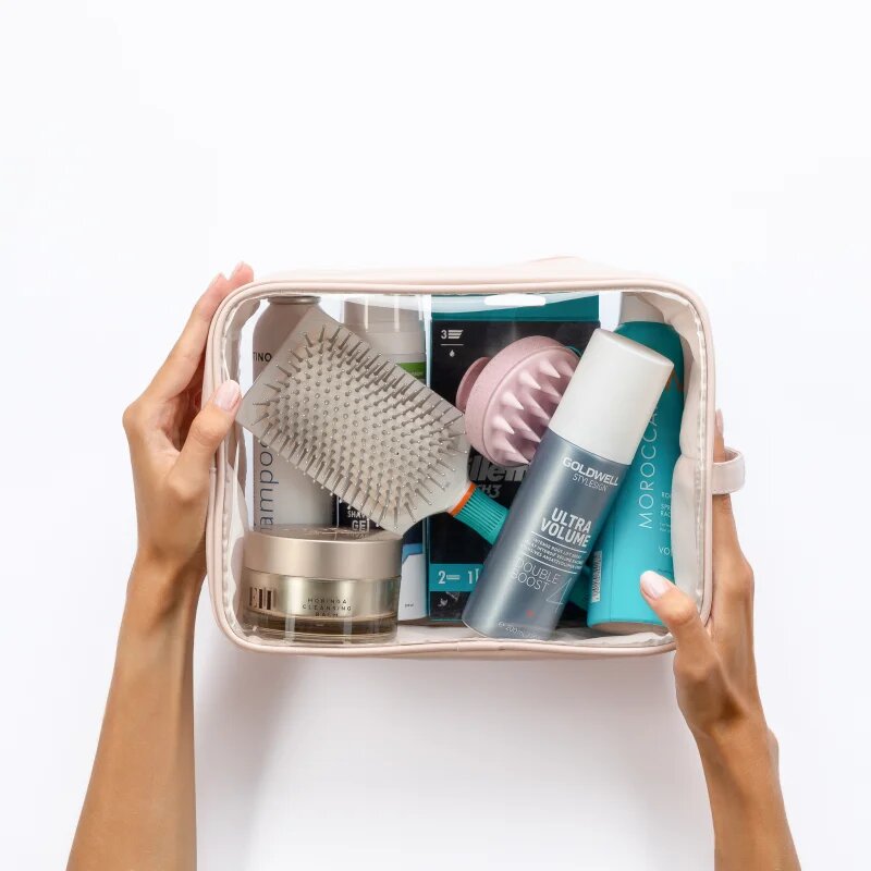 Notino Travel Collection Extra Large Clear Organizer prozorna kozmetična torbica XL Beige 275x20x125 cm 1 kos