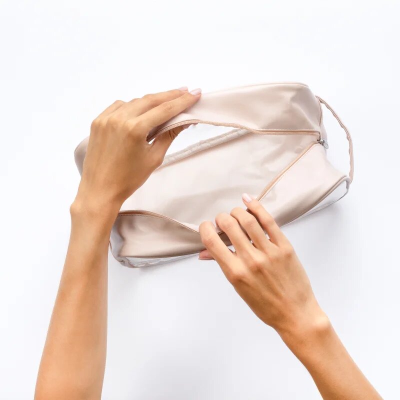 Notino Travel Collection Extra Large Clear Organizer prozorna kozmetična torbica XL Beige 275x20x125 cm 1 kos