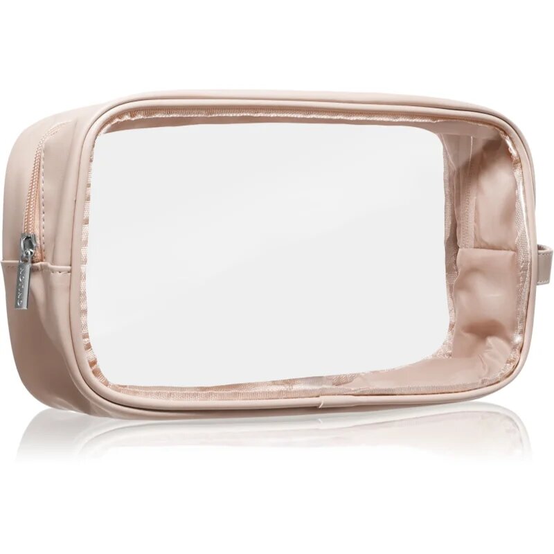Notino Travel Collection Large Clear Organizer prozorna kozmetična torbica L Beige 1 kos