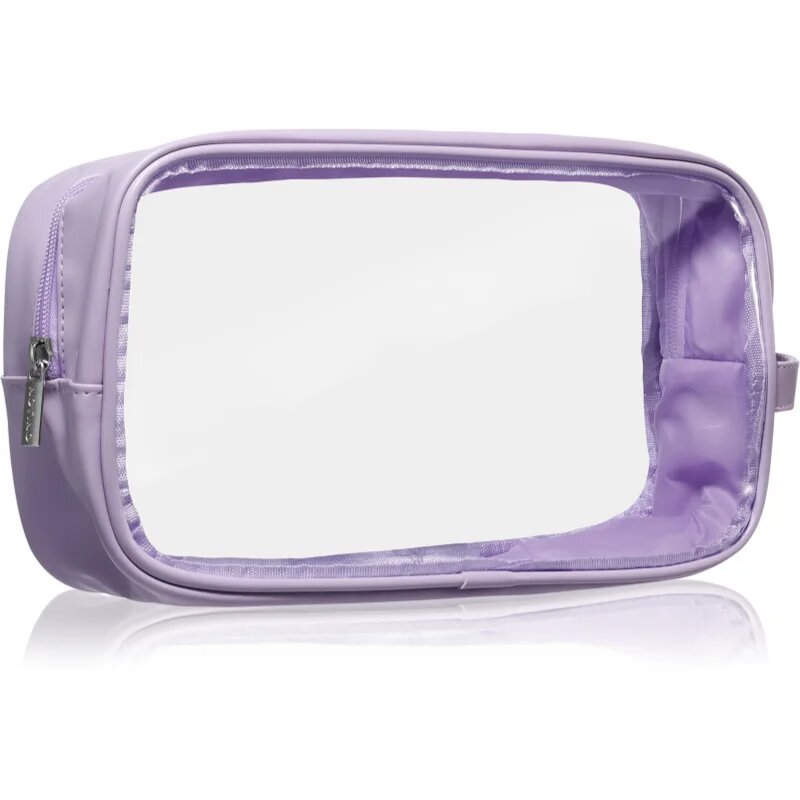 Notino Travel Collection Large Clear Organizer prozorna kozmetična torbica L Purple 1 kos