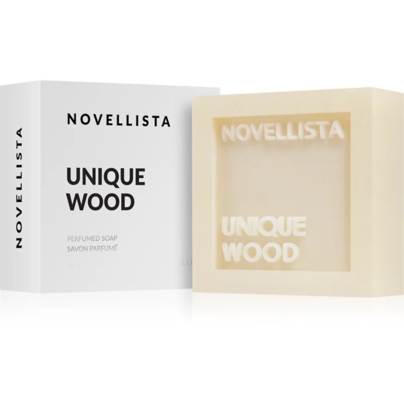 NOVELLISTA Unique Wood luksuzno trdo milo za obraz roke in telo uniseks 90 g